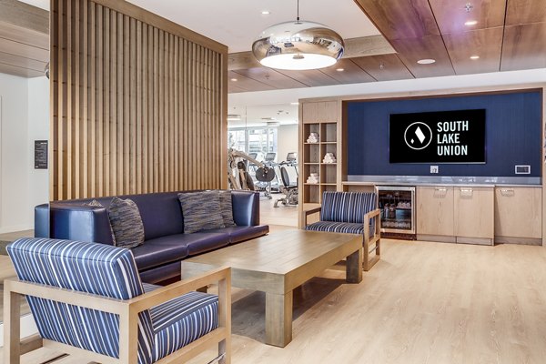 State-of-the-art fitness center with modern equipment at Ascent South Lake Union Apartments