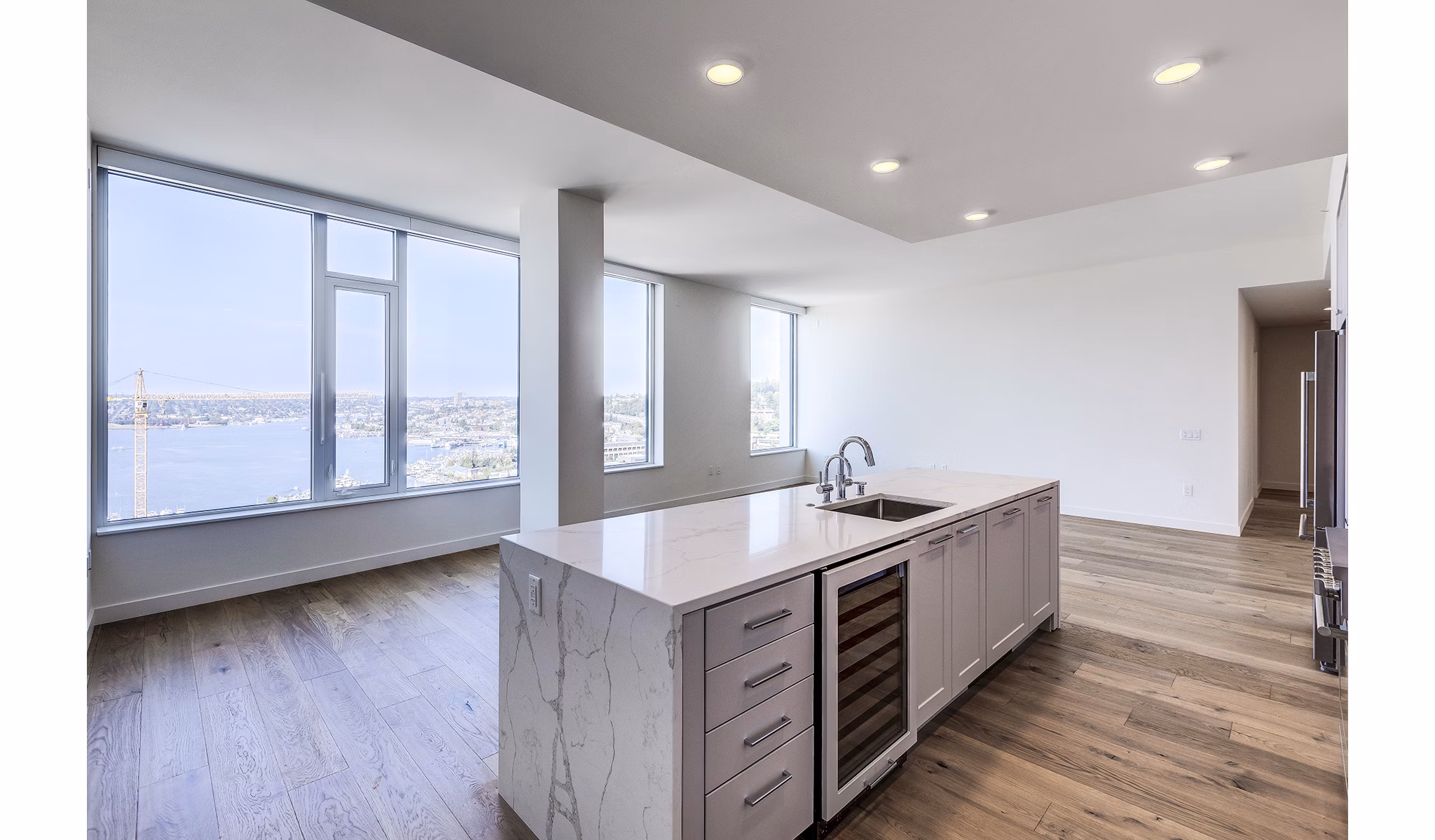 kitchen at Ascent South Lake Union Apartments    