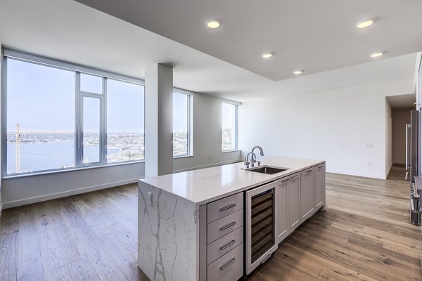 kitchen at Ascent South Lake Union Apartments    