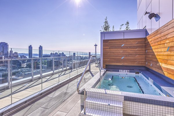 Relaxing hot tub at Ascent South Lake Union Apartments