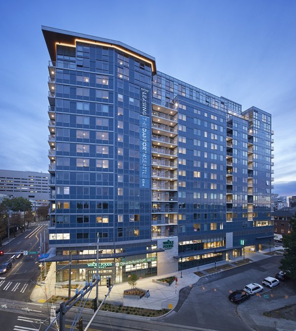 exterior at The Danforth Apartments