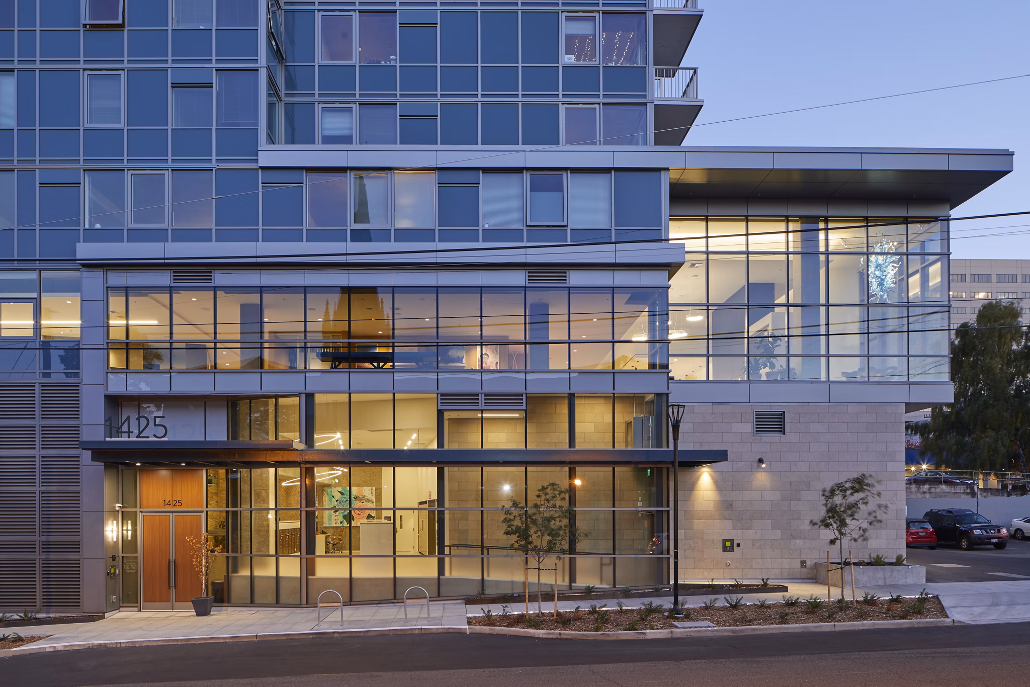 exterior at The Danforth Apartments