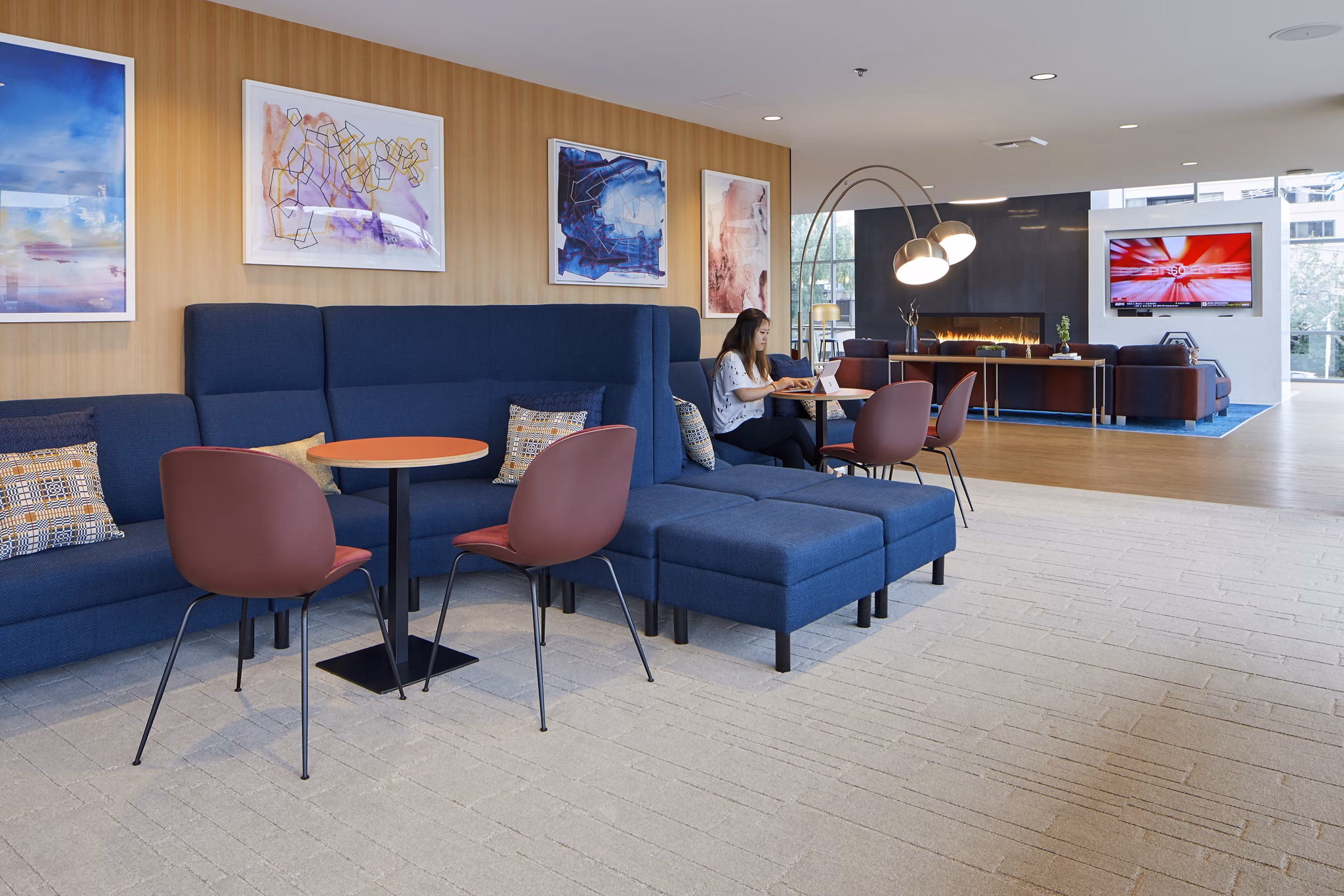 clubhouse at The Danforth Apartments