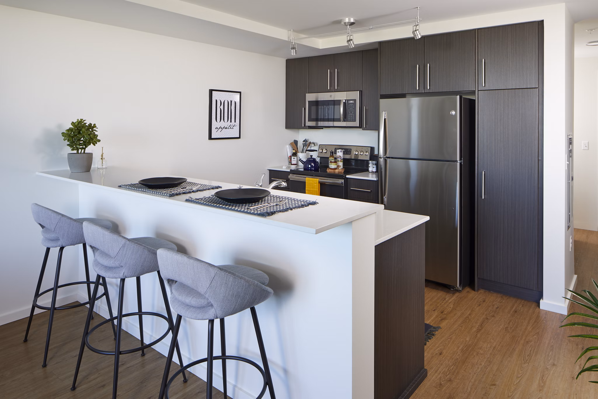 kitchen at The Danforth Apartments