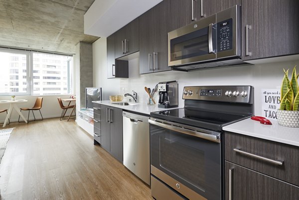 kitchen at The Danforth Apartments