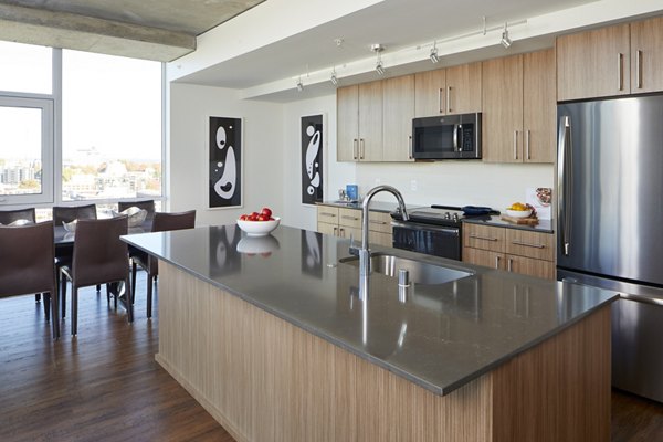 kitchen at The Danforth Apartments