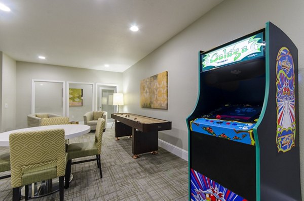 game room at Timberlinks at Denton Apartments
