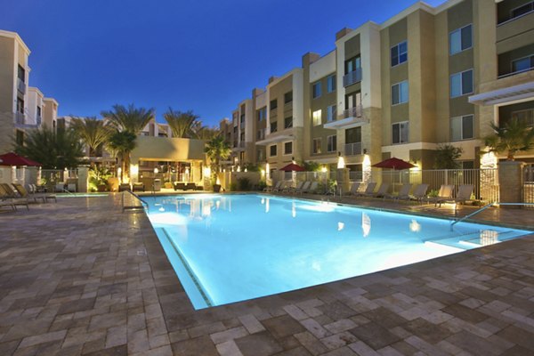 pool at The Met at Fashion Center Apartments