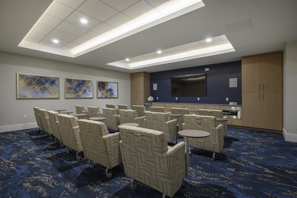 Clubhouse with cozy seating and elegant design at Everleigh Cape Cod luxury apartments