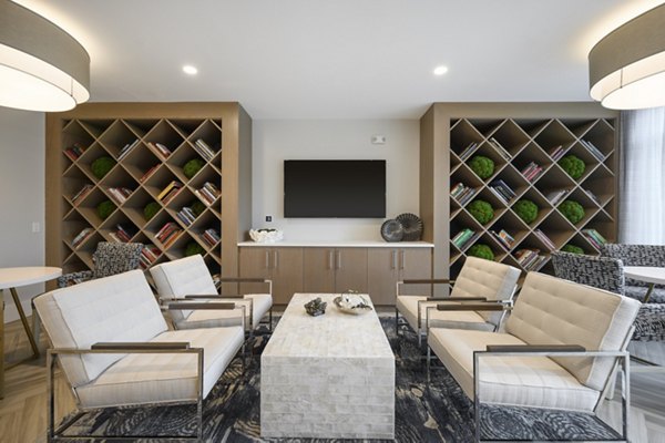 Elegant clubhouse at Everleigh Cape Cod with modern design and spacious lounges for community gatherings