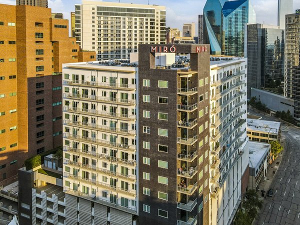 Luxurious outdoor pool at Highland Apartments in Dallas, offering relaxation and scenic views for residents