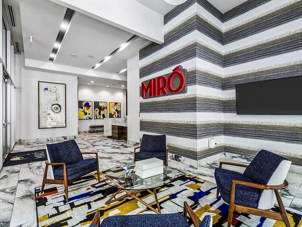 clubhouse/lobby at Miro Apartments