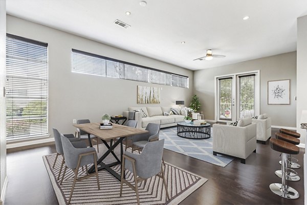 dining room at The Herschel Apartments