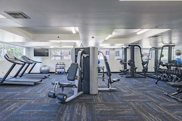 fitness center at The Herschel Apartments