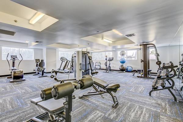 fitness center at The Herschel Apartments