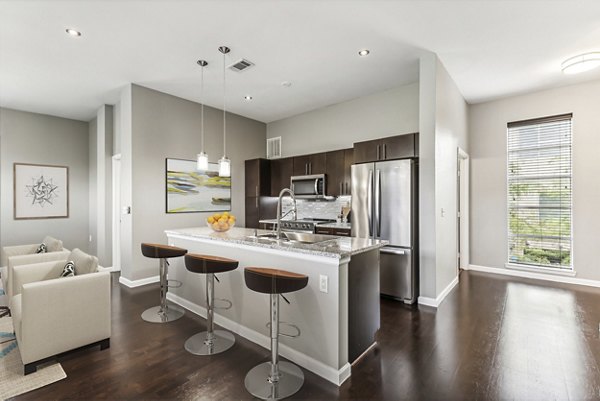 kitchen at The Herschel Apartments