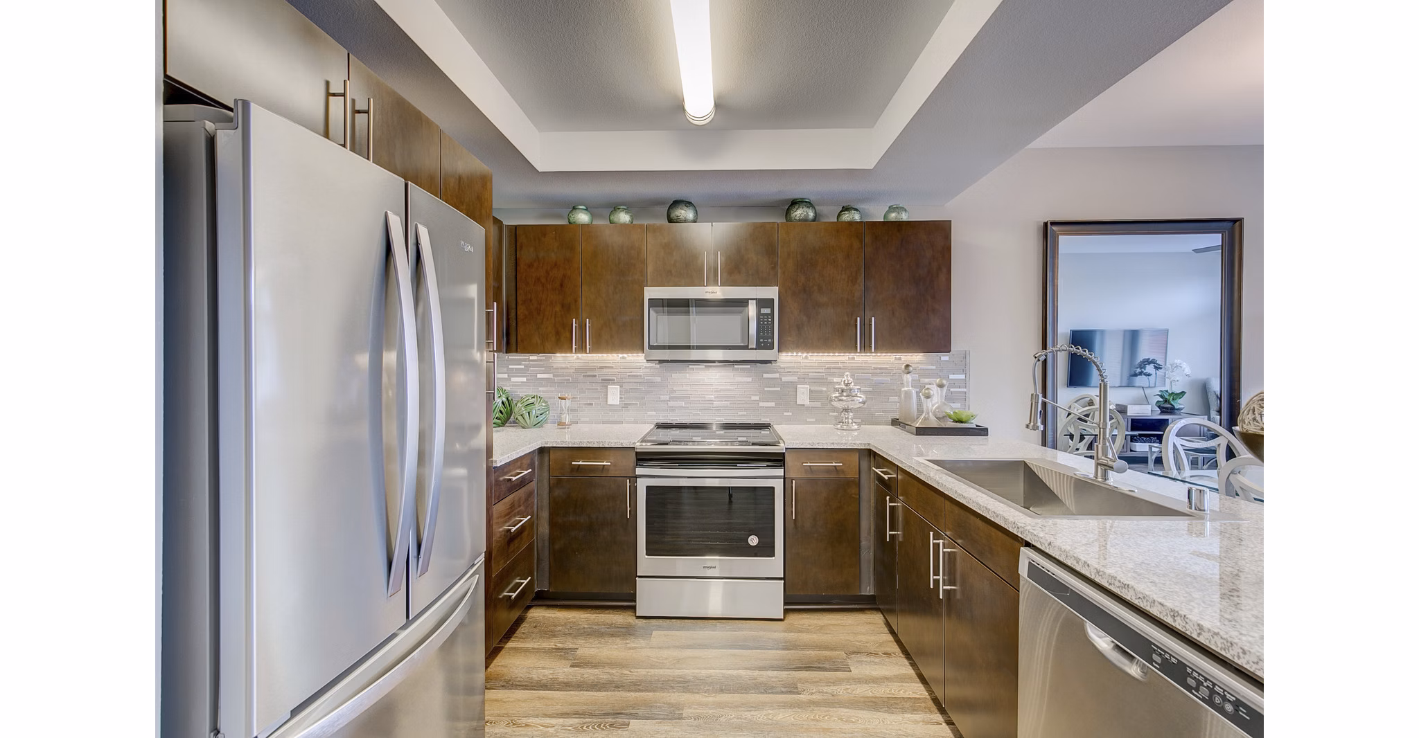 kitchen at The Herschel Apartments