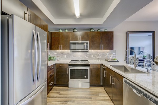 kitchen at The Herschel Apartments