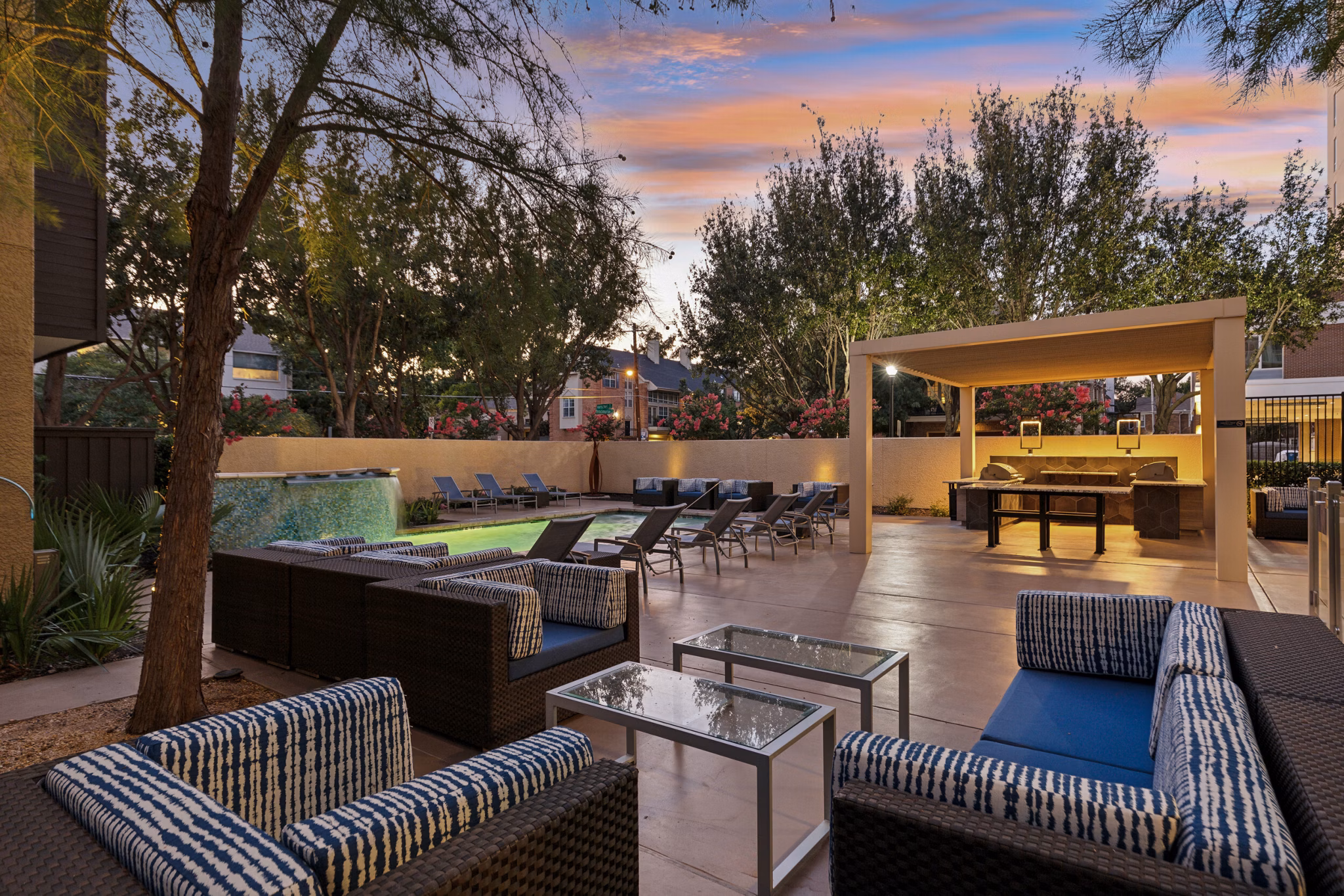 patio at The Herschel Apartments