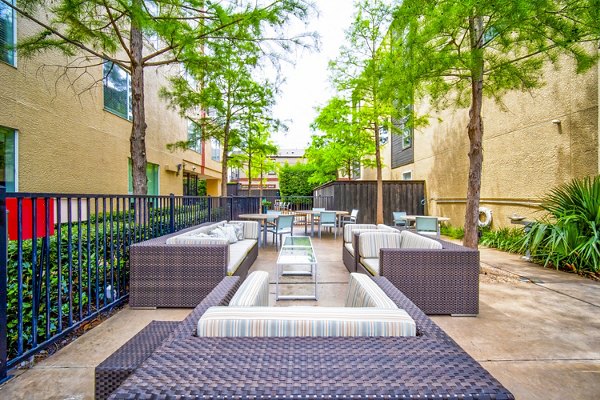 patio at The Herschel Apartments