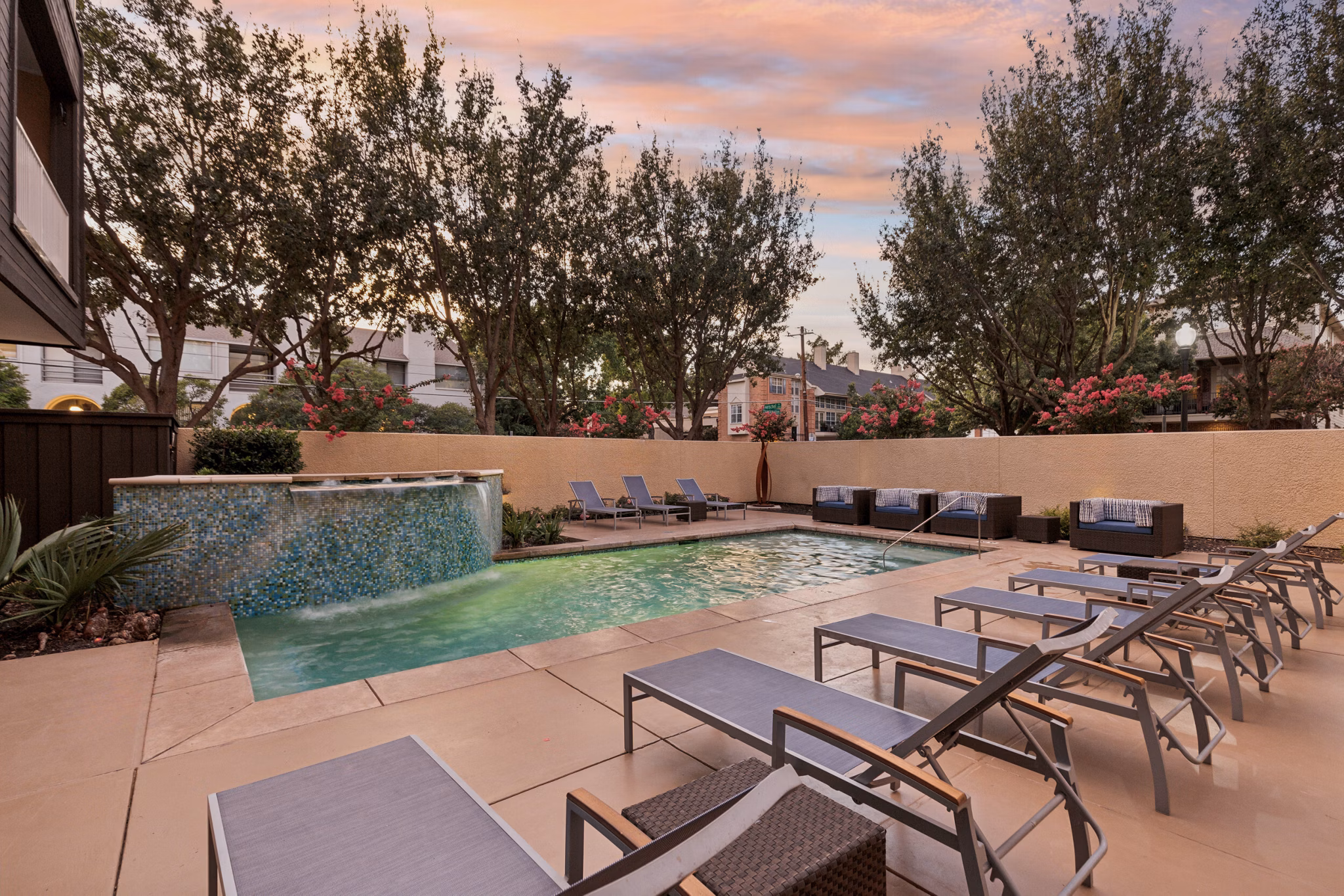 pool at The Herschel Apartments