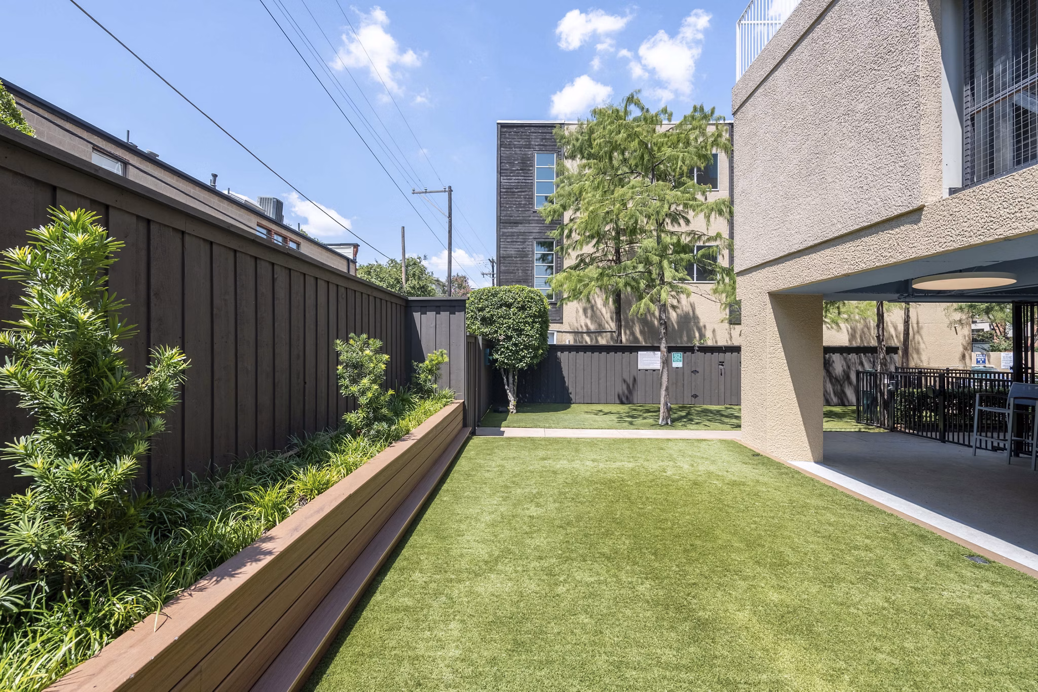 recreational area at The Herschel Apartments