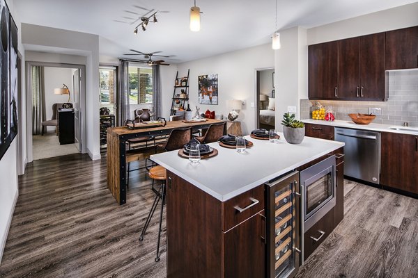 Elegant dining room with modern decor at Core at Sycamore Highlands apartments