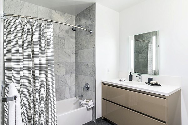 bathroom at Circa LA Apartments