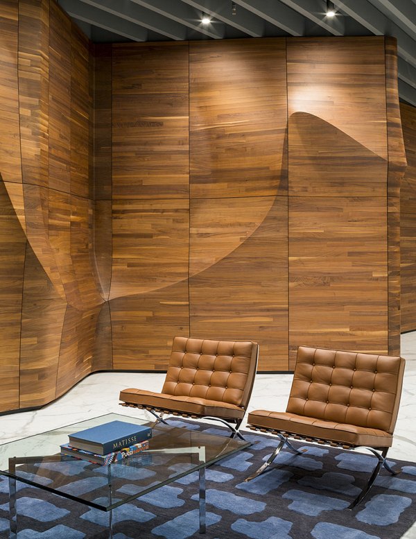 Circa LA Apartments: Elegant clubhouse with modern decor and spacious seating areas for social gatherings in Los Angeles