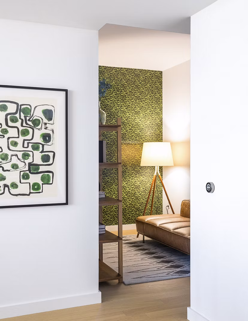 Cozy bedroom with city views at Circa LA Apartments, ideal for luxury living in Los Angeles