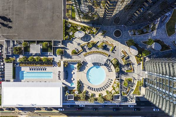 pool at Circa LA Apartments                                             