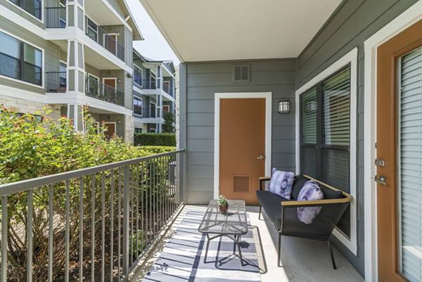patio at The Landing at Double Creek Apartments