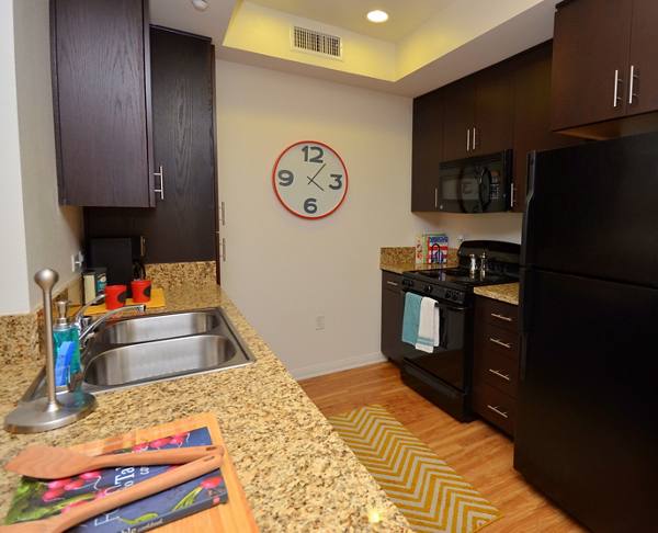 kitchen at West 27th Apartments