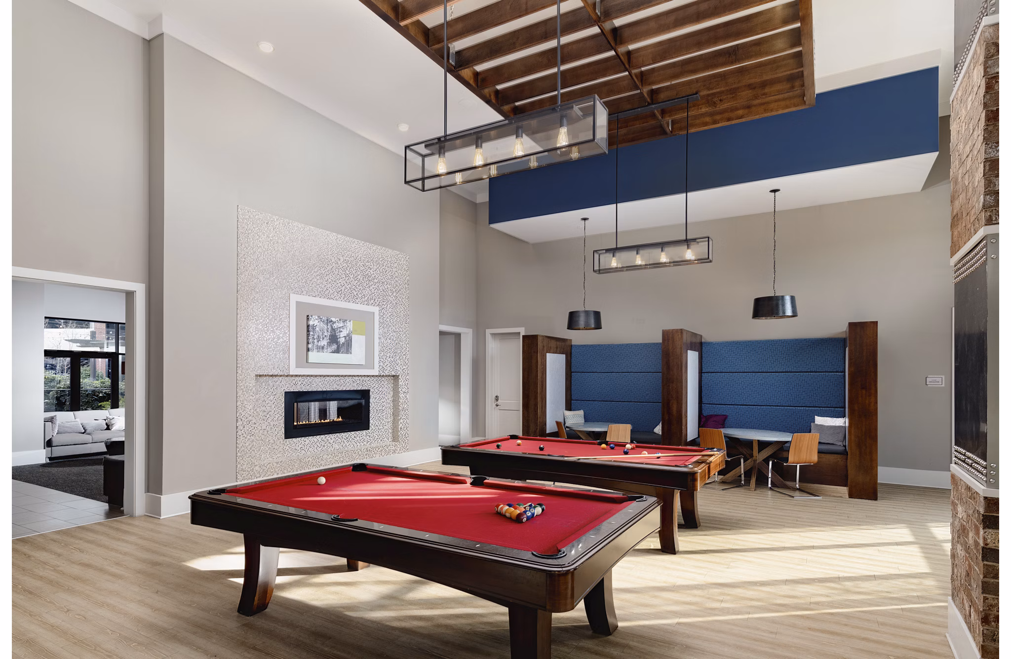 Clubhouse with contemporary design at The Standard at Athens Apartments