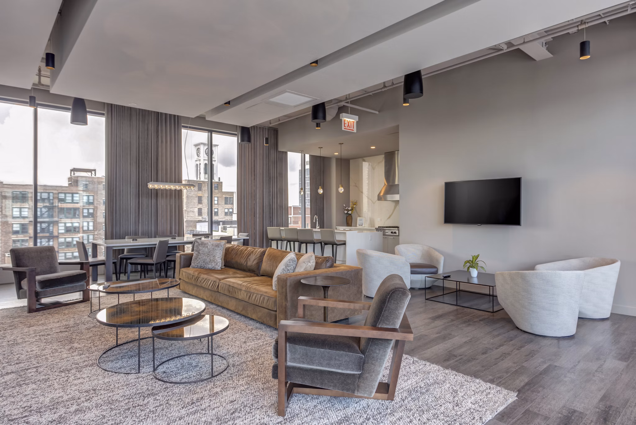clubhouse at The Van Buren Apartments