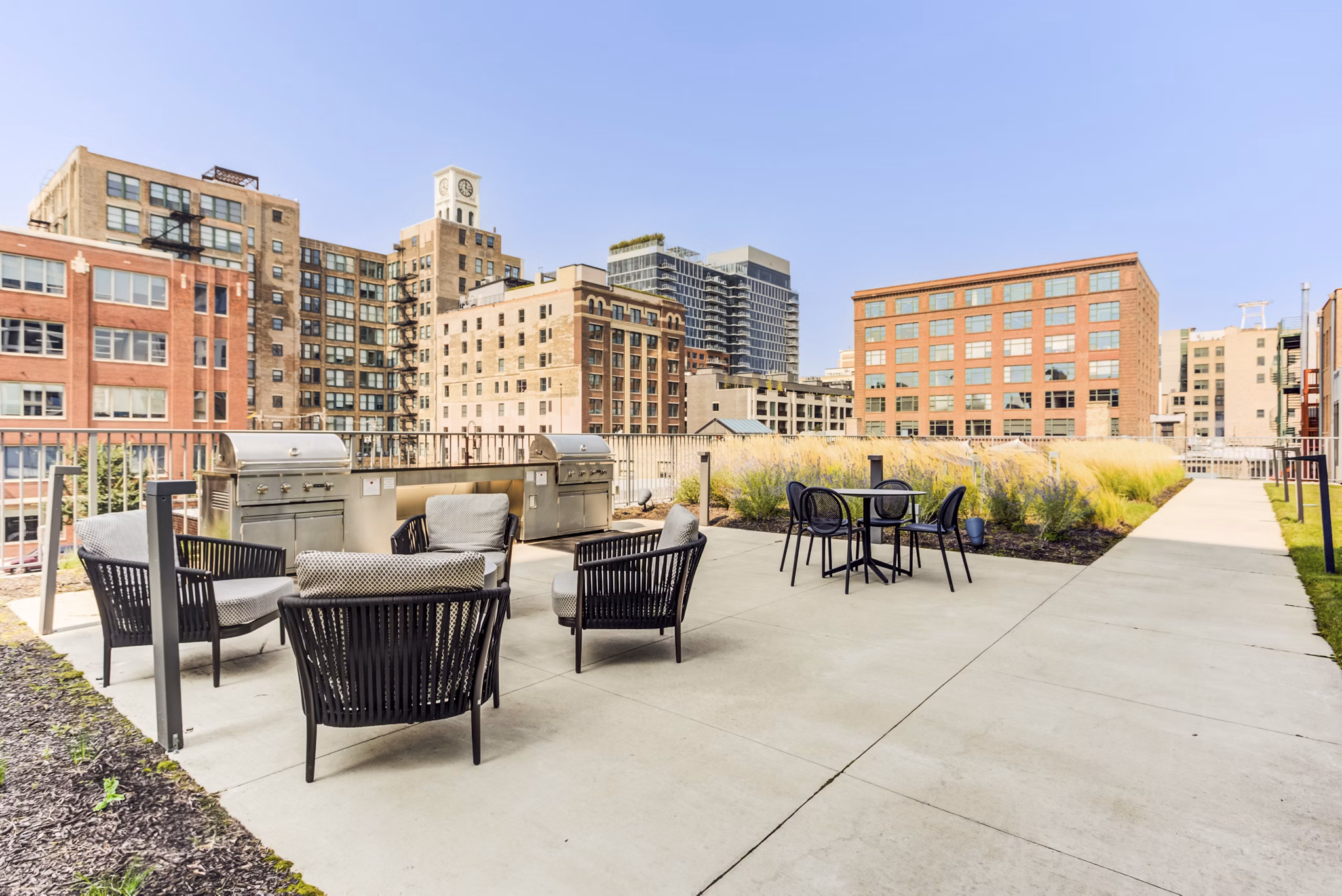 Patio at The Van Buren Apartments