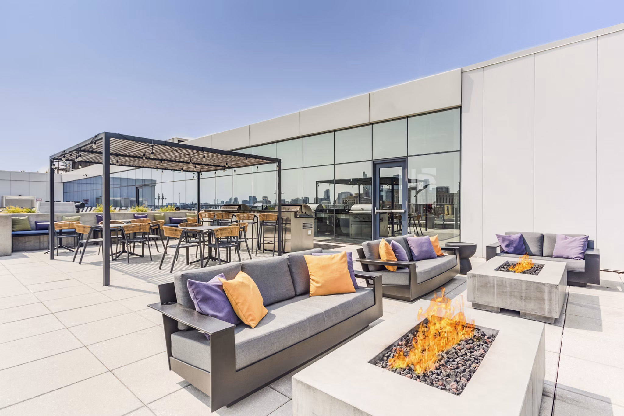 Patio at The Van Buren Apartments