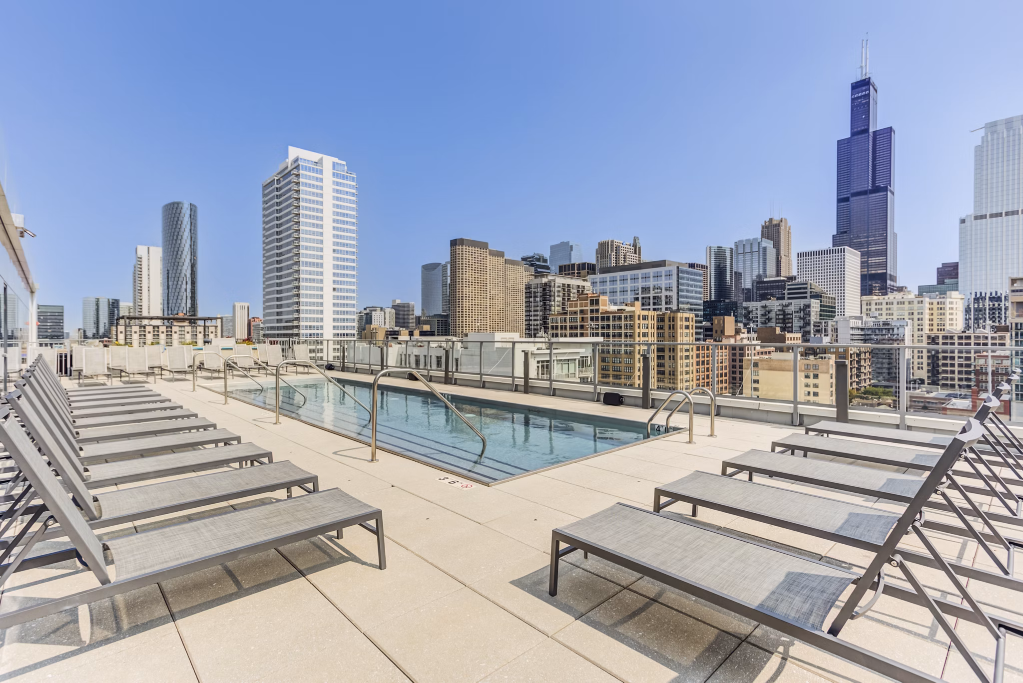 Pool at The Van Buren Apartments