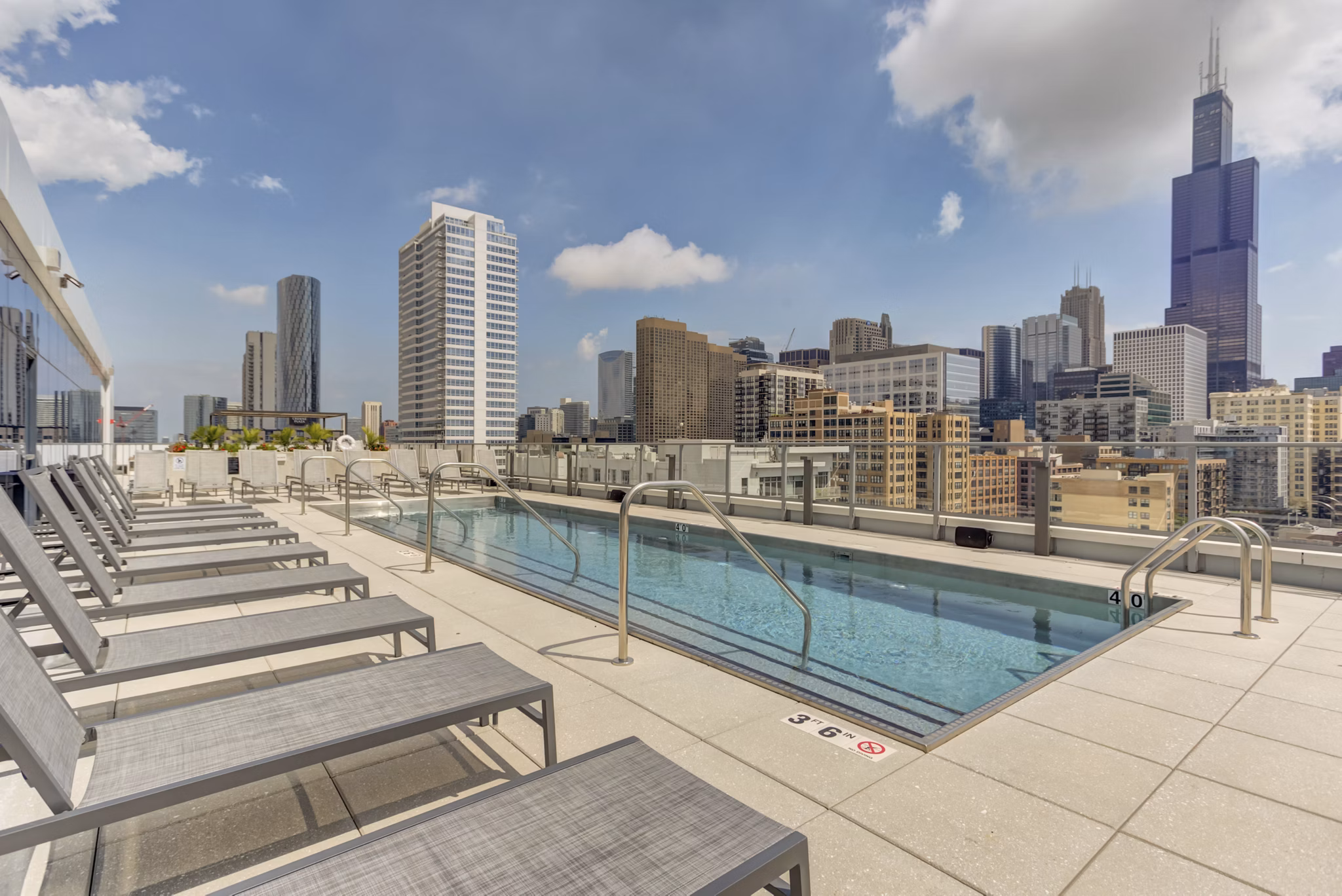 pool at The Van Buren Apartments