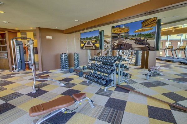 Fitness center featuring state-of-the-art equipment at 2785 Speer Apartments