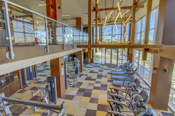 Modern fitness center with state-of-the-art equipment at 2785 Speer Apartments