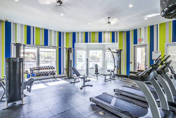 fitness center at Amberjack Estates Apartments