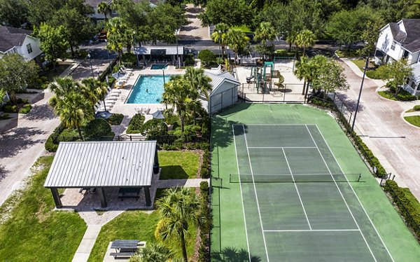 tennis court at Avana Westchase Apartments