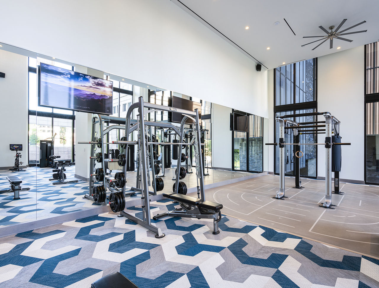 Gym at Ascent Midtown Apartments (2 of 2)