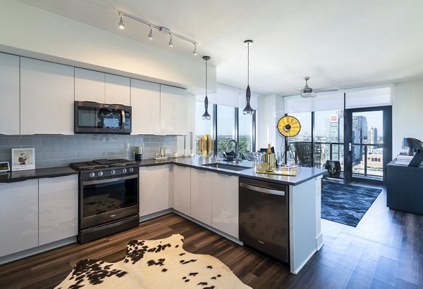 kitchen at Ascent Midtown Apartments