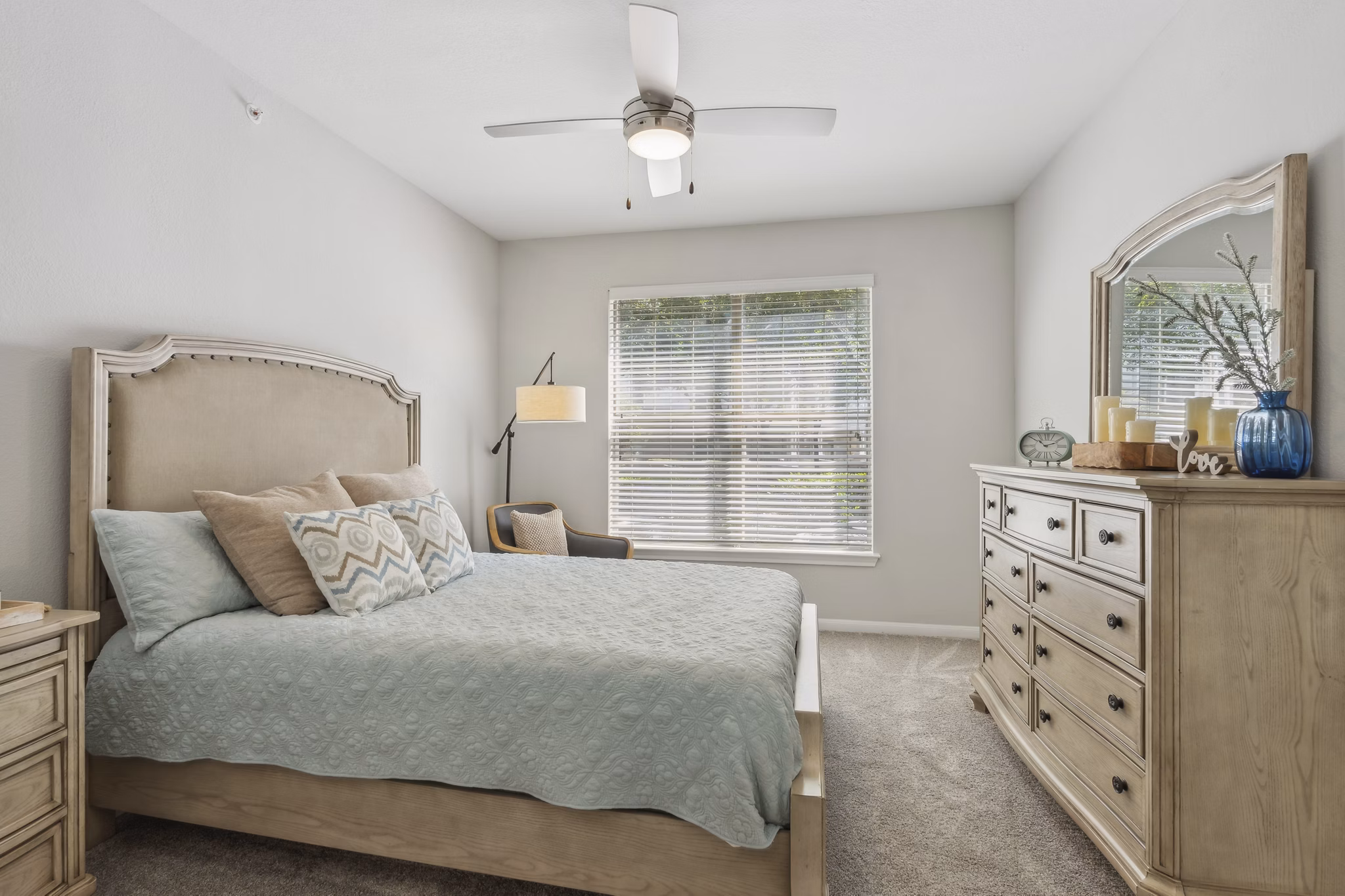 bedroom at Villas at Legacy Apartments