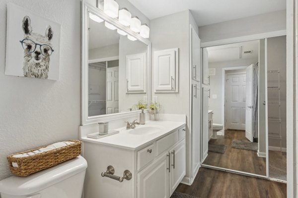 bathroom at Villas at Legacy Apartments