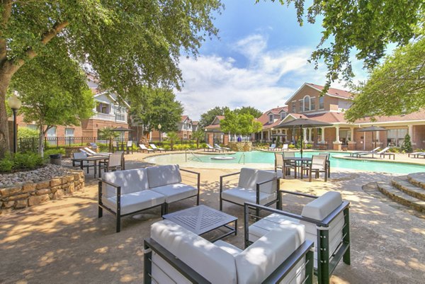 Patio at Villas at Legacy Apartments