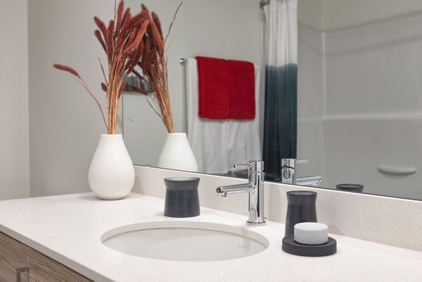 bathroom at Ballard On 20th Apartments