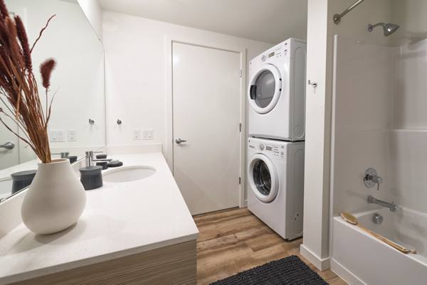laundry room at Ballard On 20th Apartments